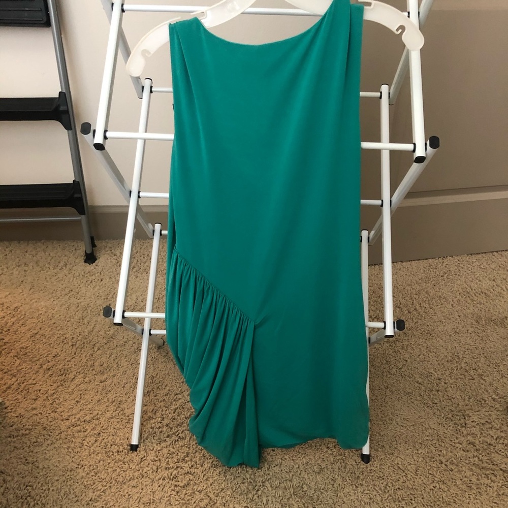 Bcbgmaxazria cocktail mini dress green dress |turquoise | stretch - Picture 10 of 14